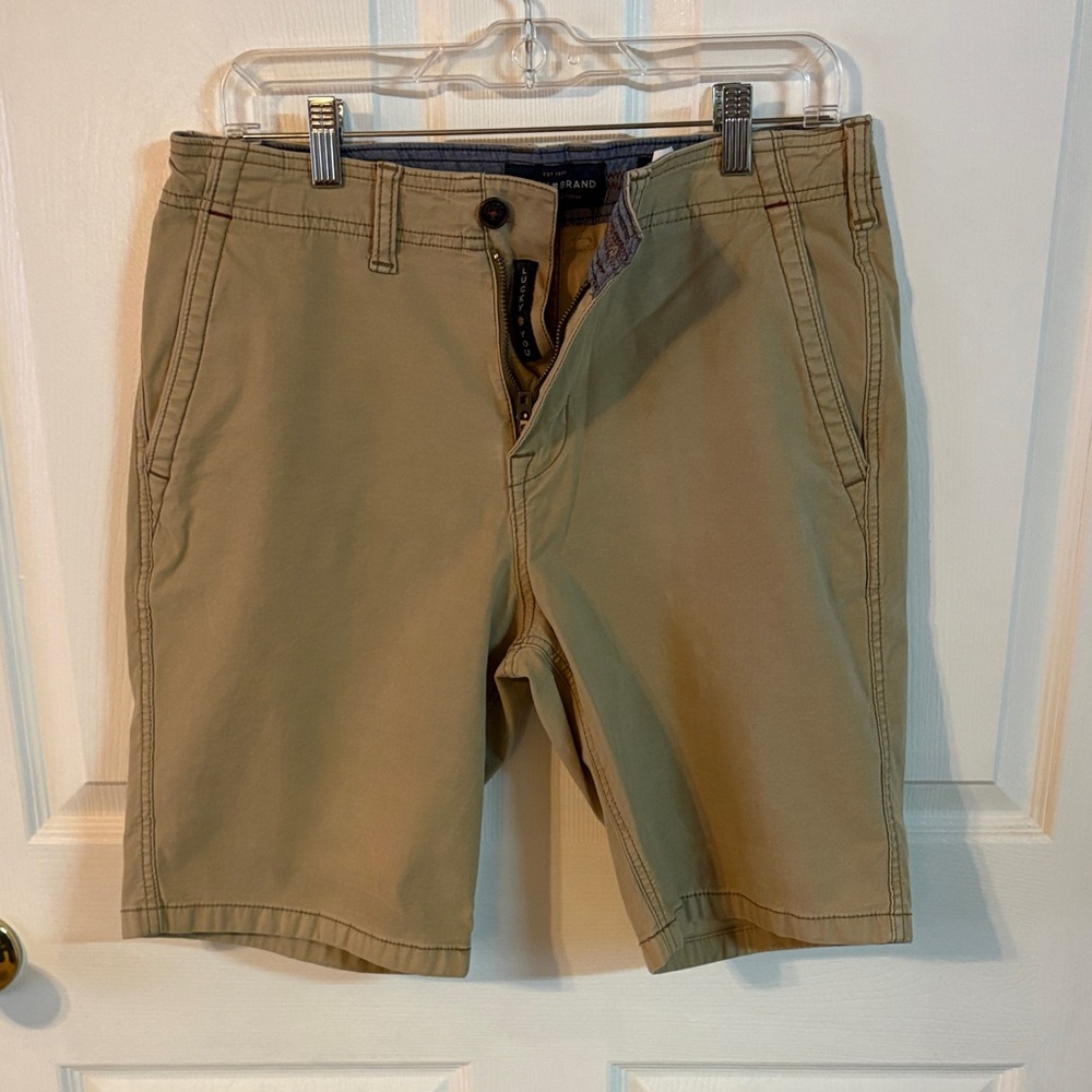 Lucky Brand Men's Khaki Flat Front Shorts